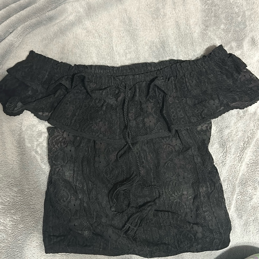 Black Lacey Blouse